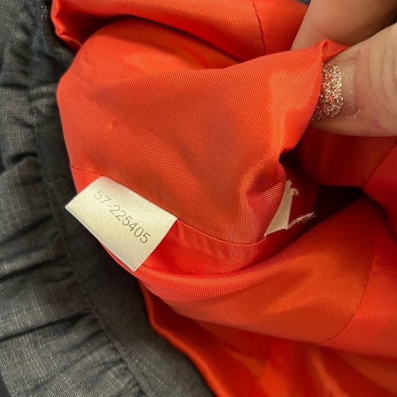 LOFT Chambray Ruffle Collar Blazer - Picture 3 of 6